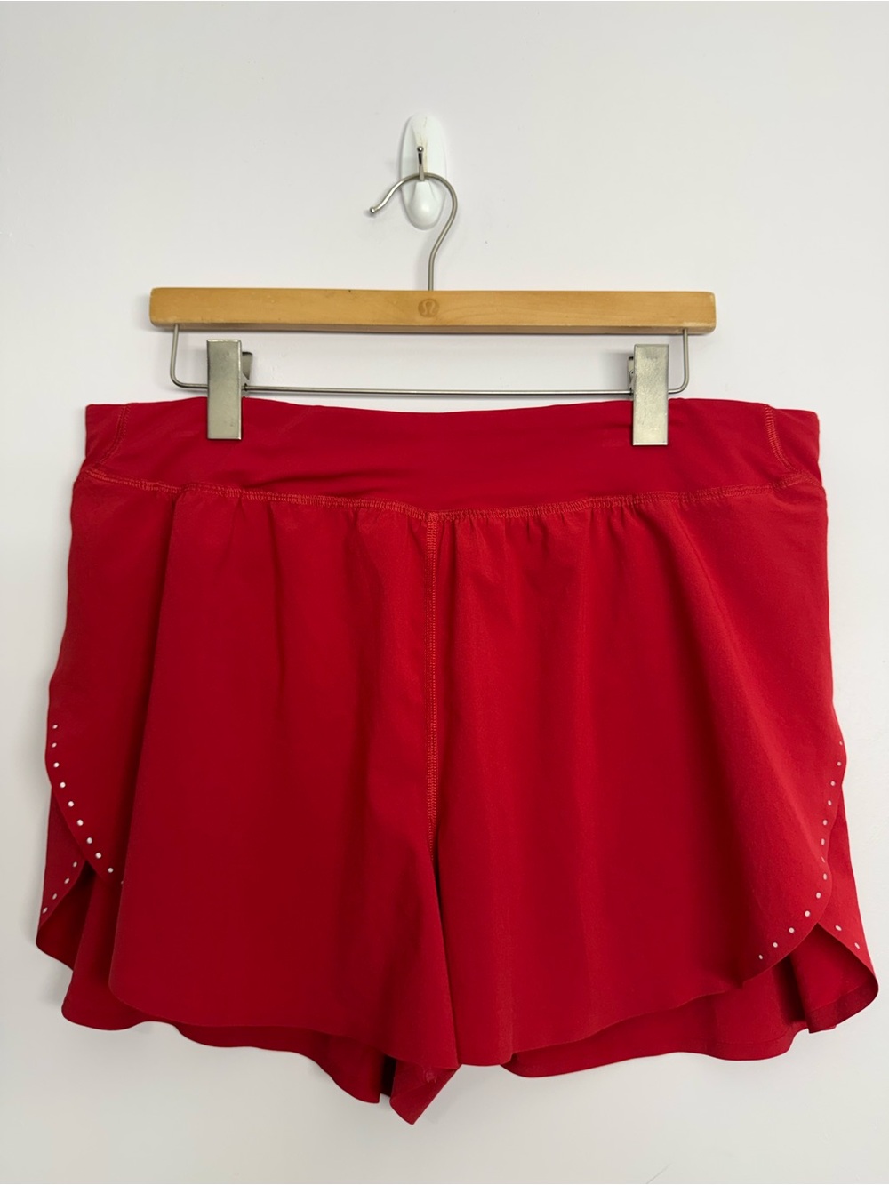 Lululemon Fast and Free High-Rise Classic-Fit Short 3" Dark Red Sz 14